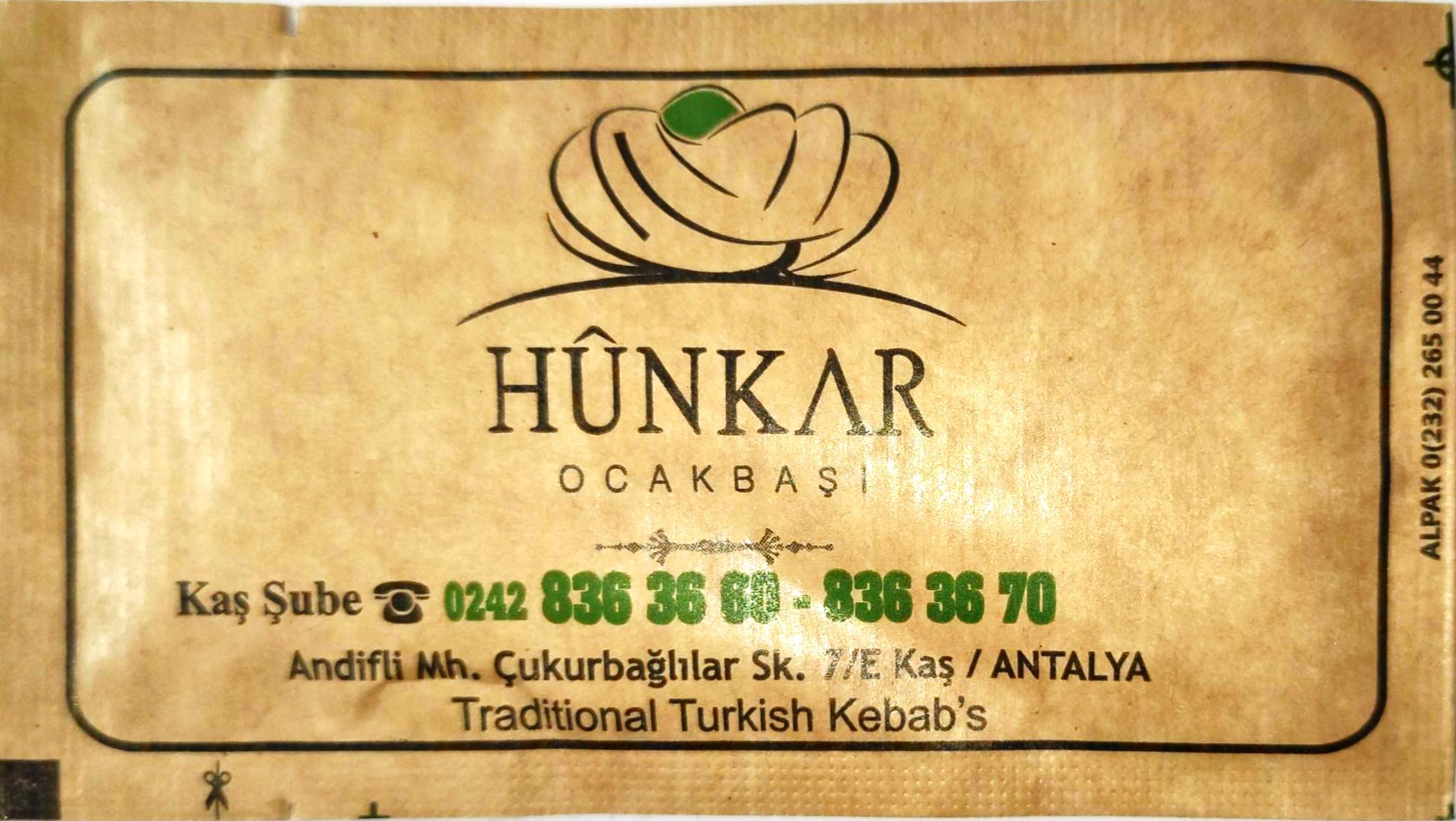0540 Hünkar - Kaş